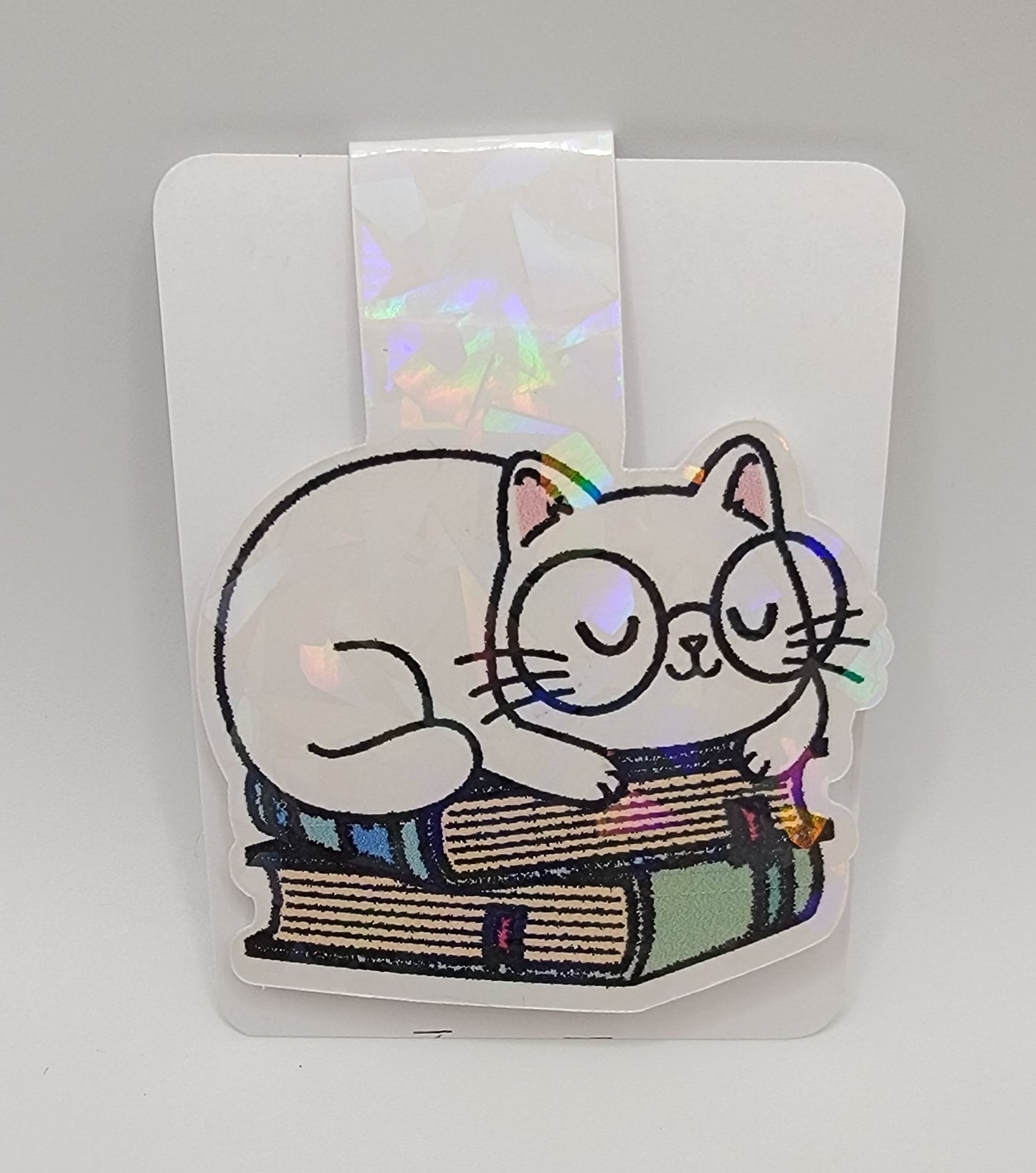 Sleepy Kitty Magnetic Bookmark