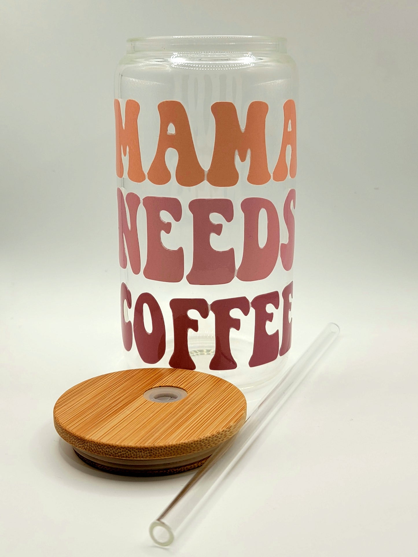 Mama Needs coffee Glass Tumbler