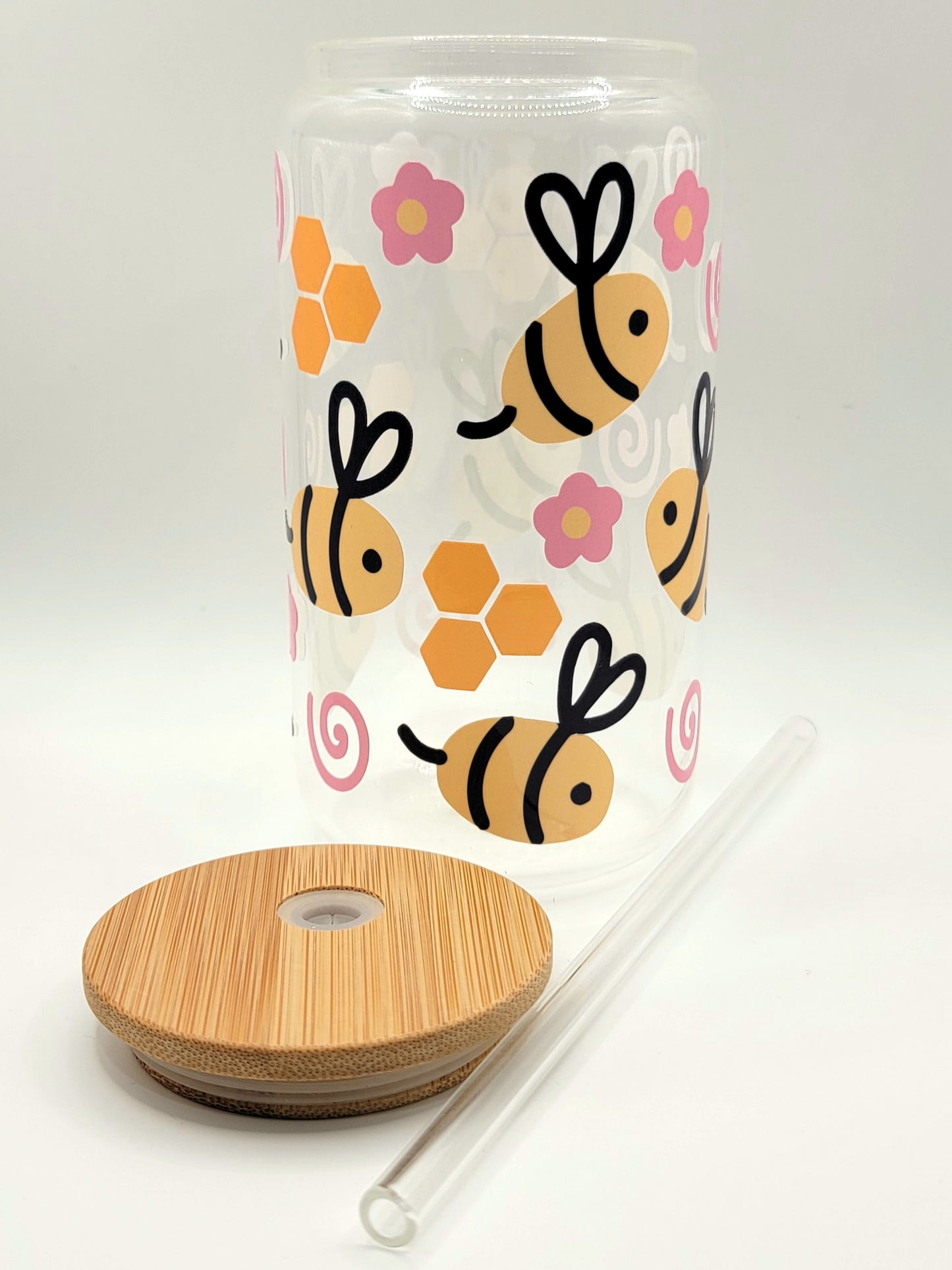 Bee-utiful Glass Tumbler