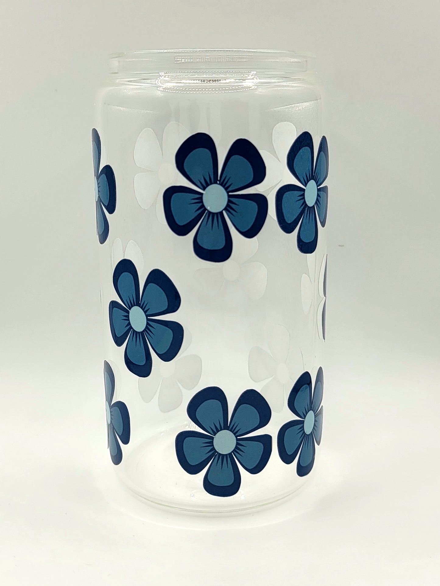 Skyline Flower Glass Tumbler