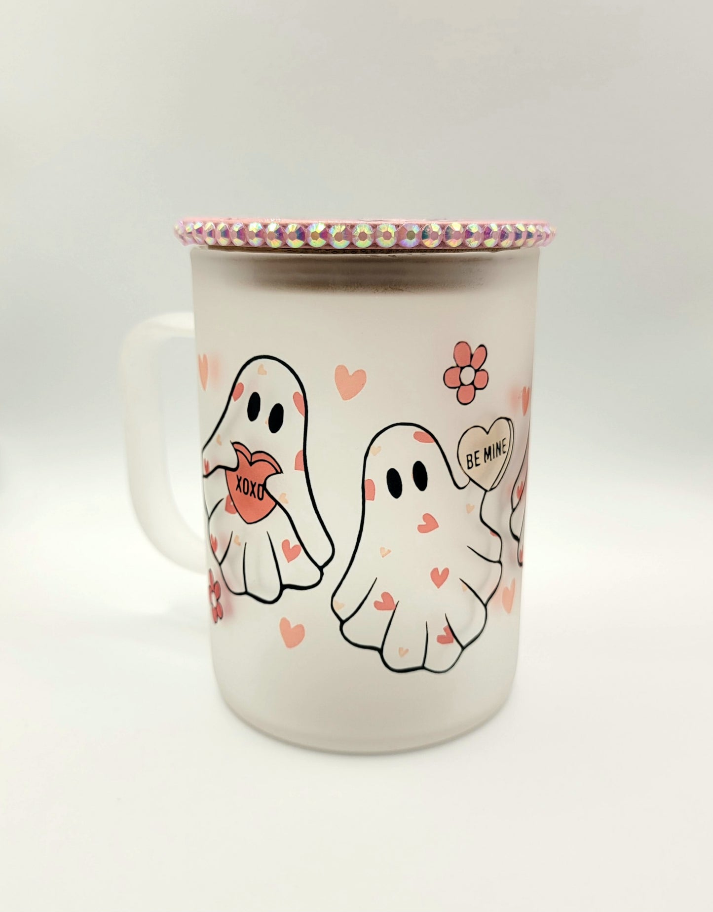 Valentine's Day Frozen Glass Mug-15 oz