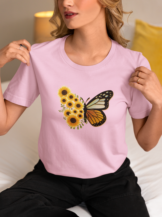 Butterfly-Sunflowers T-Shirt