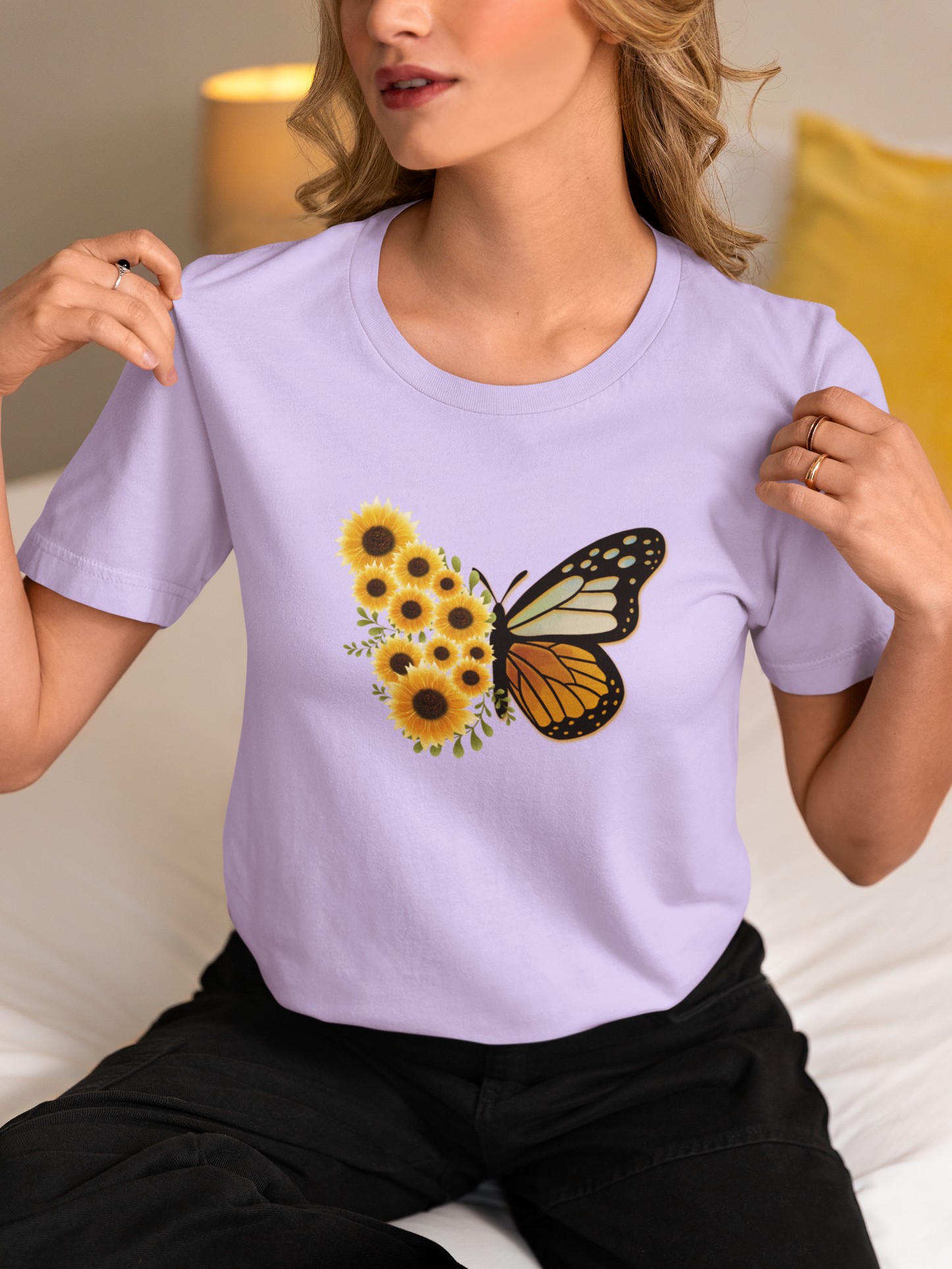 Butterfly-Sunflowers T-Shirt