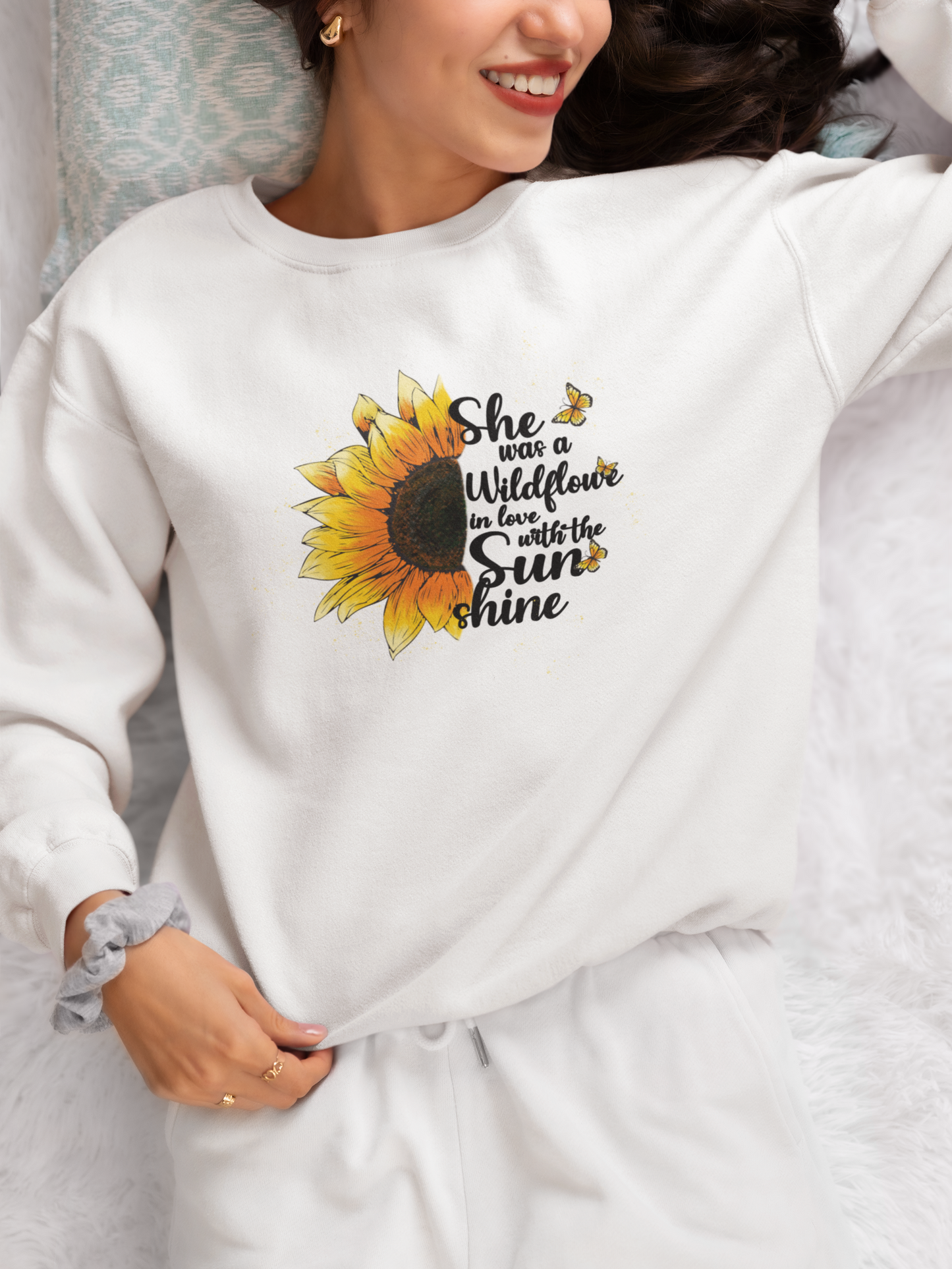 She Was A Wildflower In Love With The Sunshine Sweatshirt