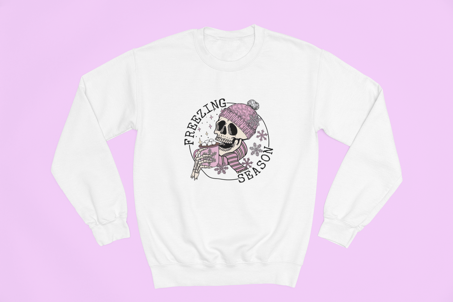 Freezing Season-Pink Sweatshirt